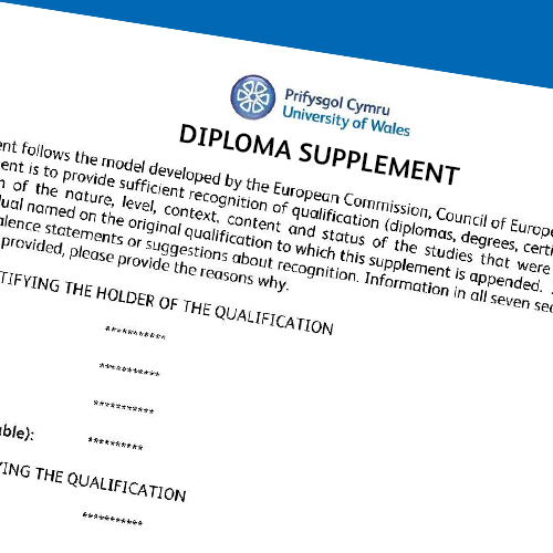 Replacement Transcript Diploma Supplement University Of Wales Shop